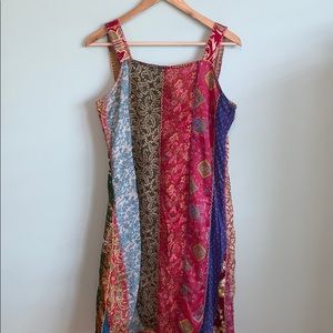 Blue Sky Silk Patterned Dress